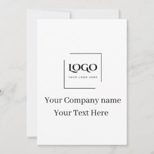Convites Modelo de logotipo personalizado elegante