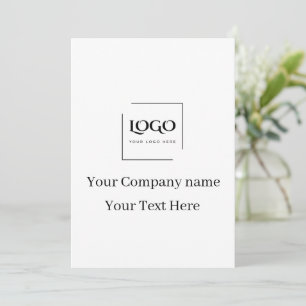 Convites Modelo de logotipo personalizado elegante
