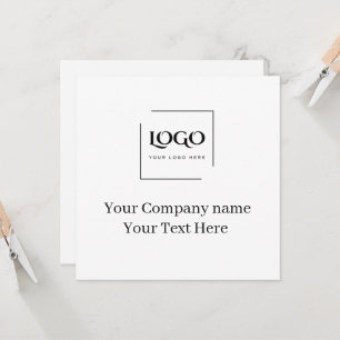 Convites Modelo de logotipo personalizado elegante