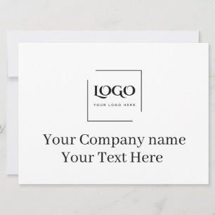 Convites Modelo de logotipo personalizado elegante