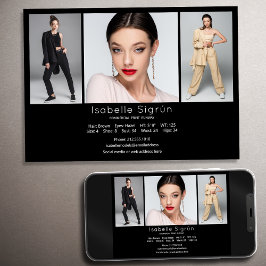 Convites Modelo de placa fotográfica comp Modelo 5x7 Preto