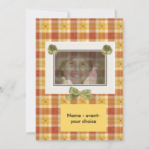 Convites Modelo de placas de nota de foto do designer