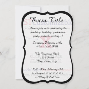 Convites Modelo de Presente de Vazio personalizável