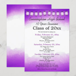 Convites Modelo de Reunião de Classe de Aquarela Puro