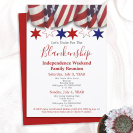 Convites Modelo de Reunião Familiar Patriótica