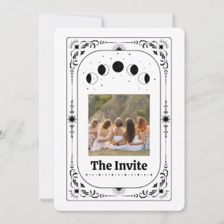 Convites Modelo de Tarot Foto Personalizada Proposta de Dam