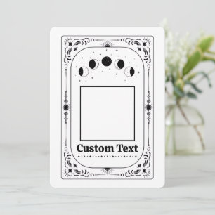 Convites Modelo de Tarot Foto Personalizada Proposta de Fes