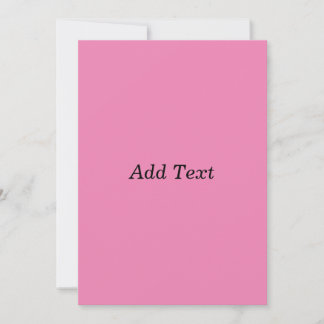 Convites Modelo de texto personalizado cor-de-rosa