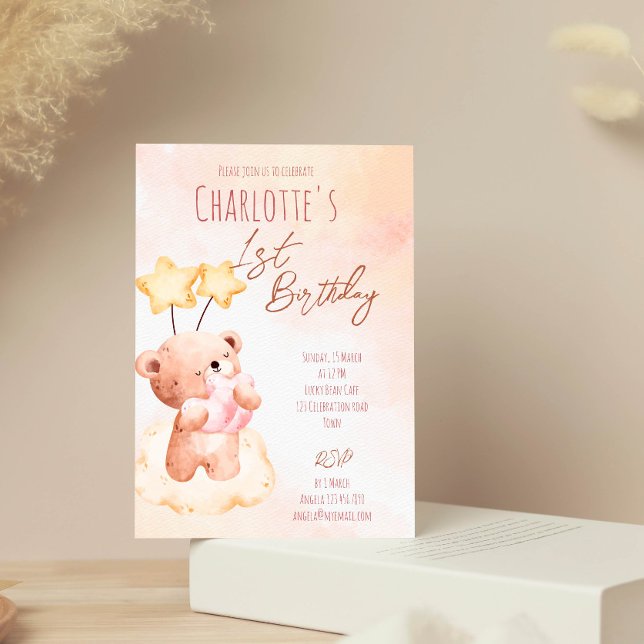 Convites Modelo de ursinho doce (Criador carregado)