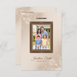 Convites Modelo do Programa Funeral Memorial
