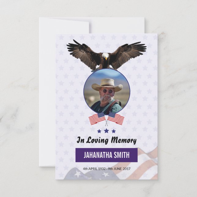 Convites Modelo do Programa Funeral para Exército Militar (Frente)