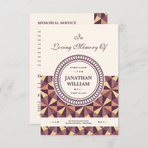 Convites Modelo fúnebre do programa