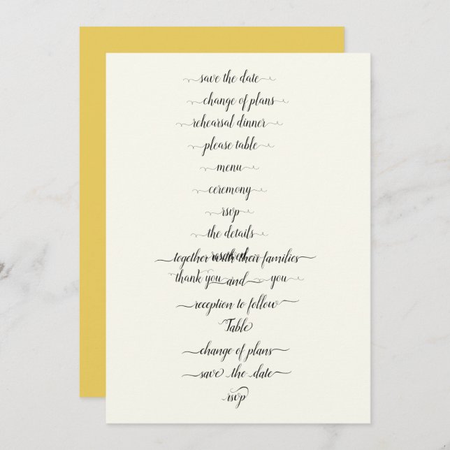 Convites modelo para oscilações de fonte (Frente/Verso)