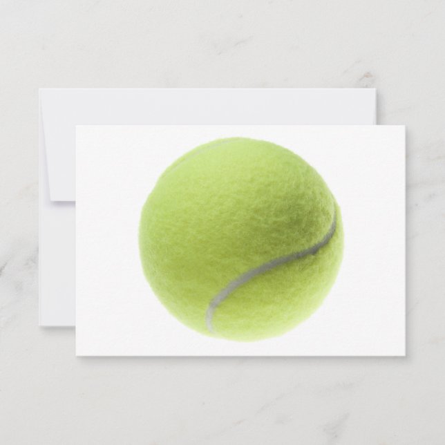 Convites Modelo personalizado amarelo da bola de tênis (Frente)