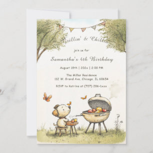 Convites Modelo personalizado de aniversário de criança chu