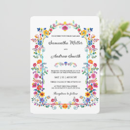 Convites Modelo Rústico de Casamento Mexicano