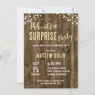 Convites Modelos de impressão on-line com placa de aposenta