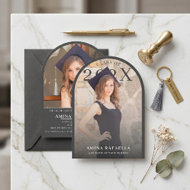 Convites Modern Arch Photo Minimalist Graduation | PhotoPop