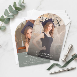 Convites Modern Arch Photo Minimalist Graduation | PhotoPop