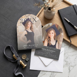 Convites Modern Arch Photo Minimalist Graduation | PhotoPop