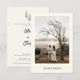 Convites Modern Bohemian Desert Romance| Wedding Invitation