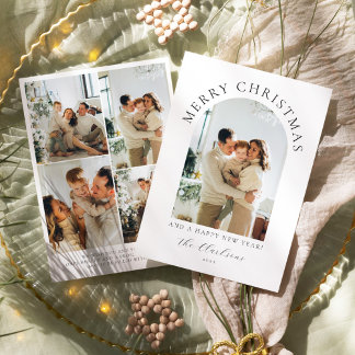 Convites Modern Boho Feliz Natal e Feliz ano novo