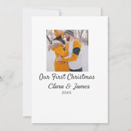 Convites Modern boho nosso primeiro nome de casal de Natal