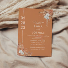Modern Boho Terracotta Wedding
