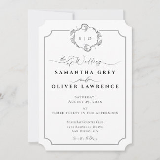 Convites Modern boho Wedding Invitation
