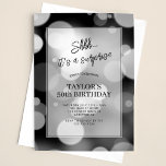 Convites Modern Bokeh Surprise 50th Birthday<br><div class="desc">Crie seu próprio Convite de 50 de aniversário para a Surpresa Moderna de Bokeh! Personalize esta design com seu próprio texto. Você pode personalizar ainda mais este design selecionando o botão "Editar Detalhes",  se desejar.</div>