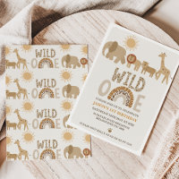 Modern Boys Safari Wild One primeiro aniversario