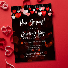 Convites Modern Chic Hello Festa de Dia Galego de Galentine
