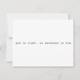 Convites Modern Christian "God is Light" Invitation