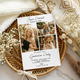 Convites Modern Class of 2026 Photo Graduation Invite