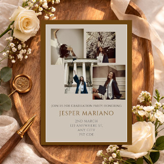 Convites Modern Class of 2026 Photo Minimal Graduation