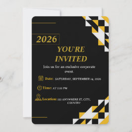 Convites Modern Corporate Event Invitation Editable 