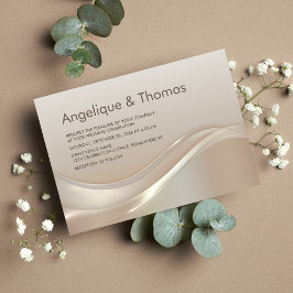 Convites Modern Cream Wedding