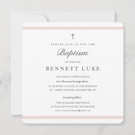 Convites Modern Elegance Girls Baptism