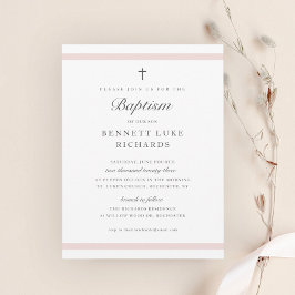 Convites Modern Elegance Girls Baptism