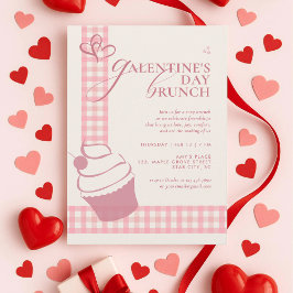 Convites Modern Elegant Cute Pink Typography Galentine's