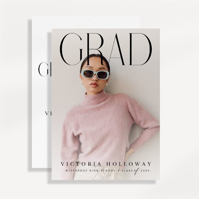 Convites Modern Elegant Graduation Party Invitation (Criador carregado)