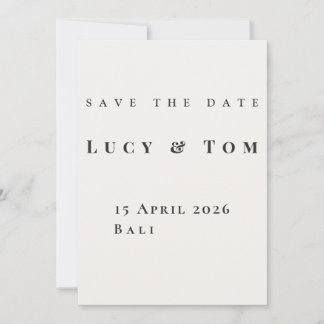 Convites Modern Elegant Save the Date Card