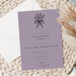 Convites Modern Engagement Party Invitation