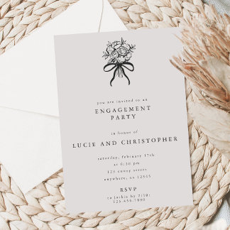 Convites Modern Engagement Party Invitation