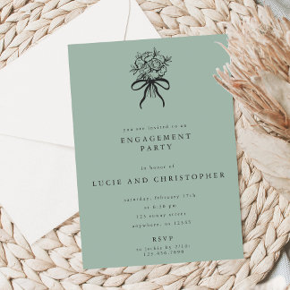 Convites Modern Engagement Party Invitation