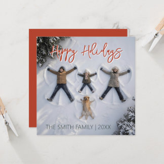 Convites Modern & Fun "Happy Holidays" Photo