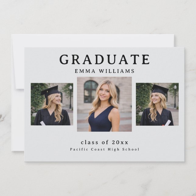 Convites Modern Graduate Announcement (Frente)