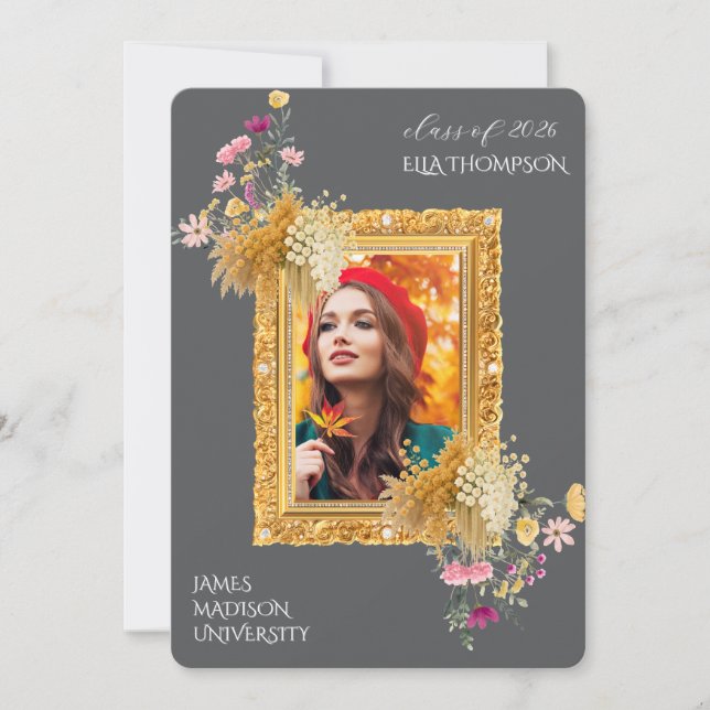 Convites Modern Graduation Celebration  (Frente)