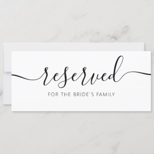 Convites Modern Hanging Reserved Card Wedding Sign