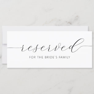 Convites Modern Hanging Reserved Card Wedding Sign